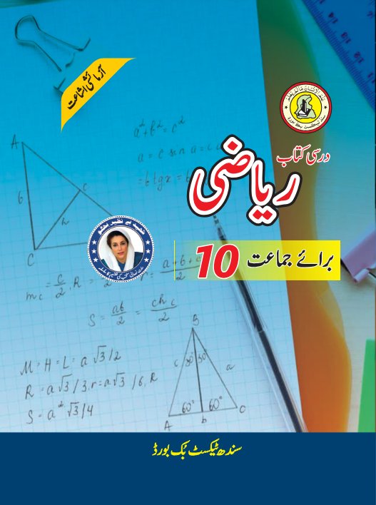 Class 10 Math — Solved Exercises (Urdu Medium) — official book cover