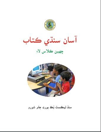 Class 6 Sindhi — Solved Exercises (Sindhi Medium) — official book cover